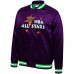 Mitchell & Ness Purple 1995 NBA All-Star Game Lightweight Satin Full-Snap Jacket (Size : 2XL)