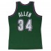 Ray Allen Milwaukee Bucks Alternate 1996-97 Mitchell and Ness Swingman Jersey  (Size : L)