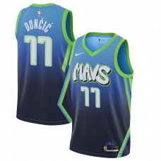 Luka Doncic Nike Blue Dallas Mavericks 2019/20 City Edition Swingman Jersey  (Size : M)