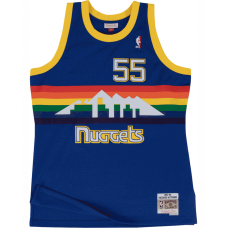 Dikembe Mutombo Mitchell and Ness Denver Nuggets 91-92 Road Swingman Jersey (Size : L)