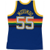 Dikembe Mutombo Mitchell and Ness Denver Nuggets 91-92 Road Swingman Jersey (Size : L)