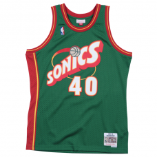 Shawn Kemp Mitchell and Ness Seattle Supersonics 95-96 HWC Swingman Jersey (Size: L)