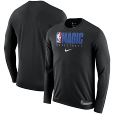 Orlando Magic Nike Black Practice Legend Performance Long Sleeve Dri Fit T-Shirt (Size : M)