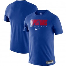 Detroit Pistons Nike Blue Essential Practice Performance Dri Fit T-Shirt (Size : L)