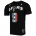 Tony Parker San Antonio Spurs Mitchell & Ness Black French Tribute Name & Number T-Shirt (Size : XL)